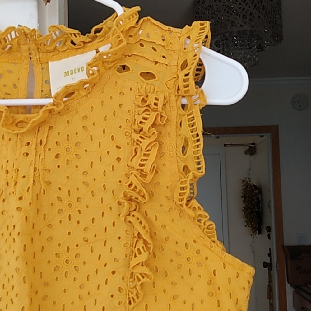 7/$50🌻Maeve by Anthropologie blouse sz 4 - Picture 6 of 17